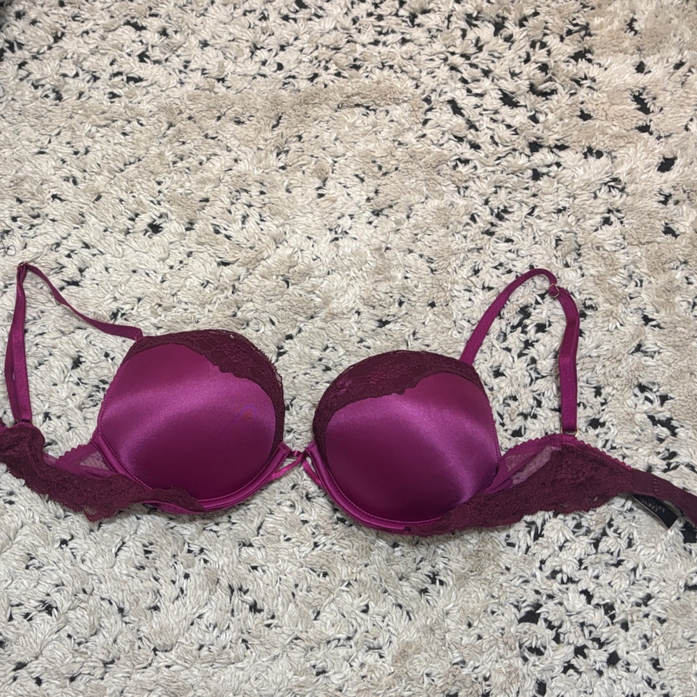 Victoria's Secret Deep Purple Lace Bra
